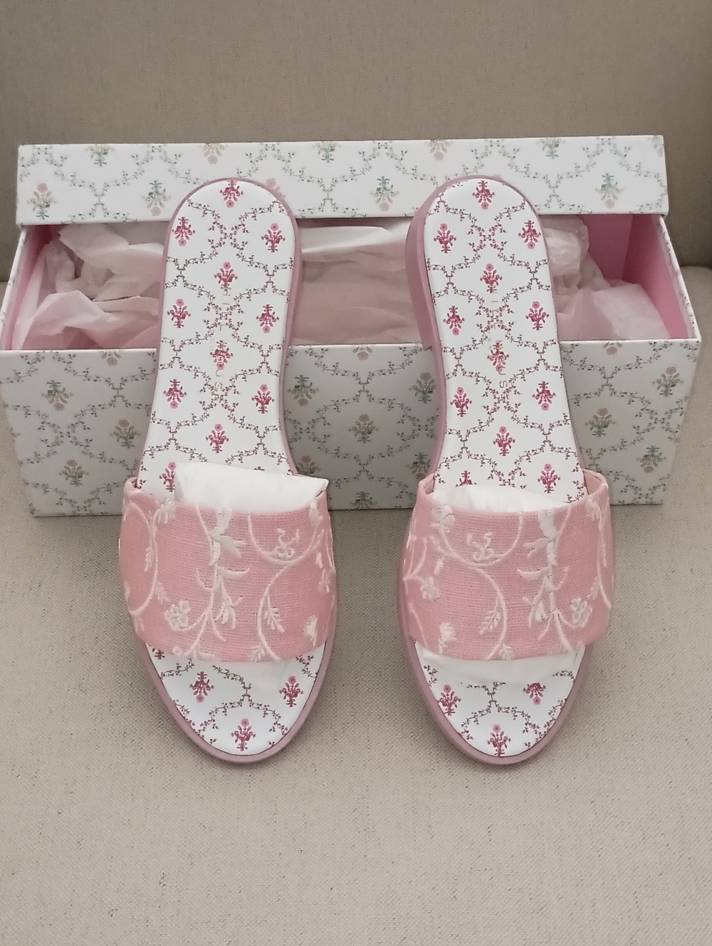 Hill House The Summer Slide Pink Embroidery NWT Size 8